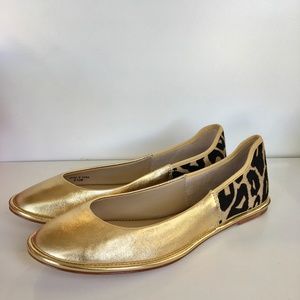 DvF Botswana Ballet in Gold/Leopard